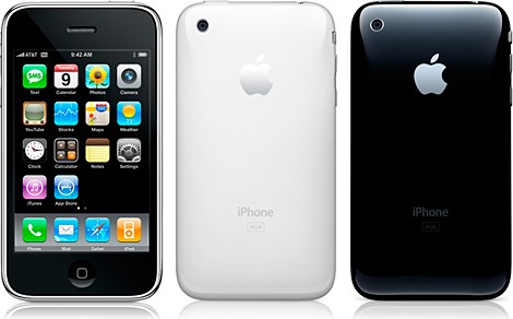 iPhone 3GS - Frente e Costas Branco e Preto